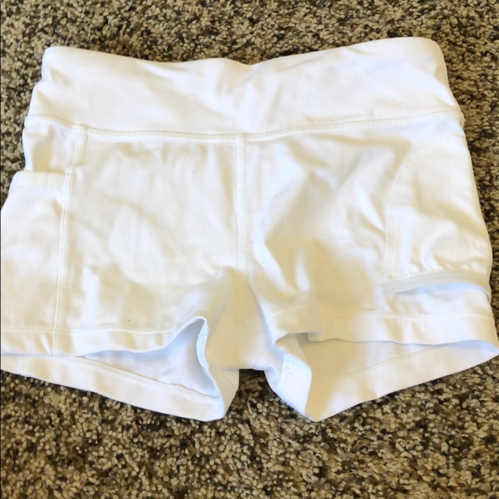 white spandex from athleta! never worn before